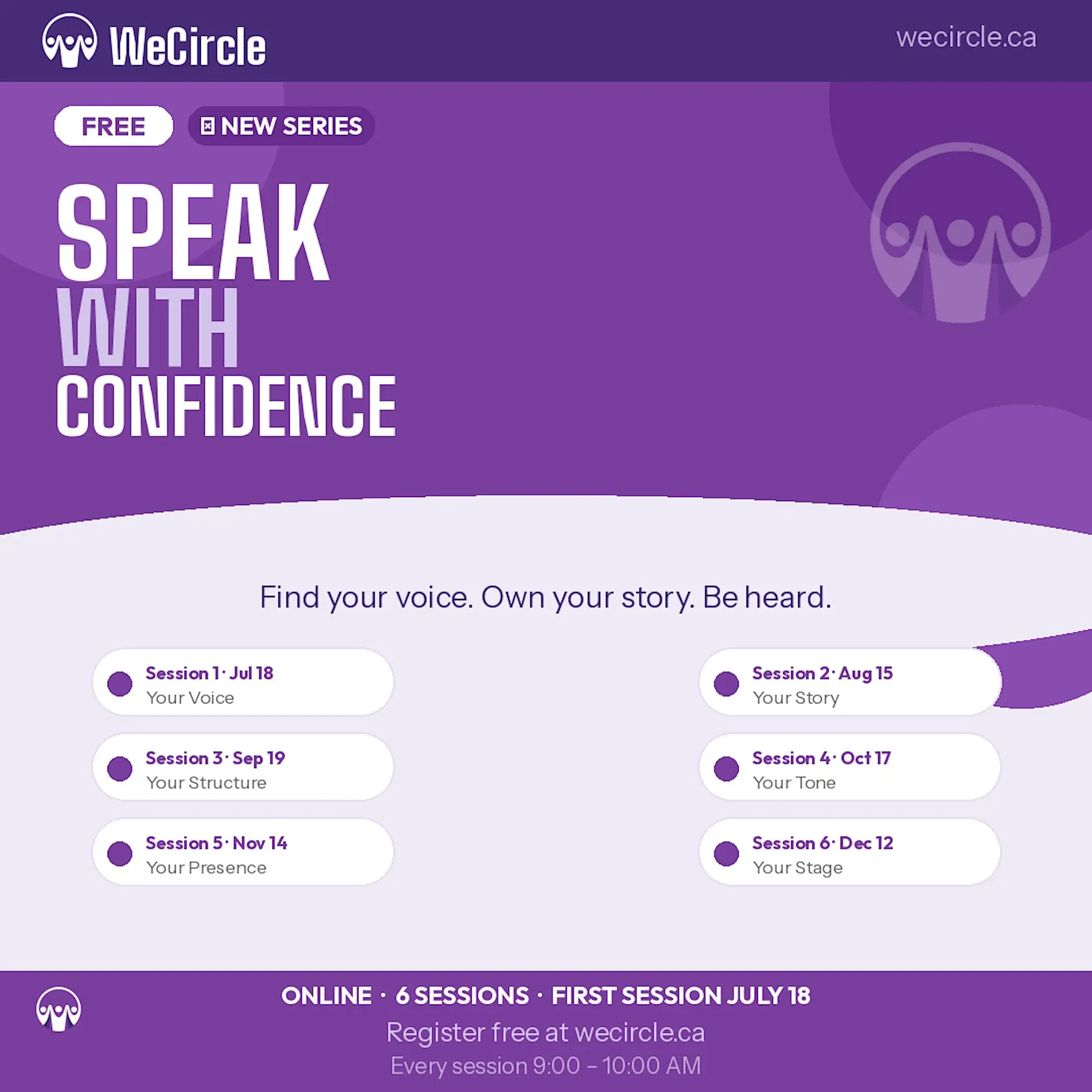 Speak with Confidence Circle