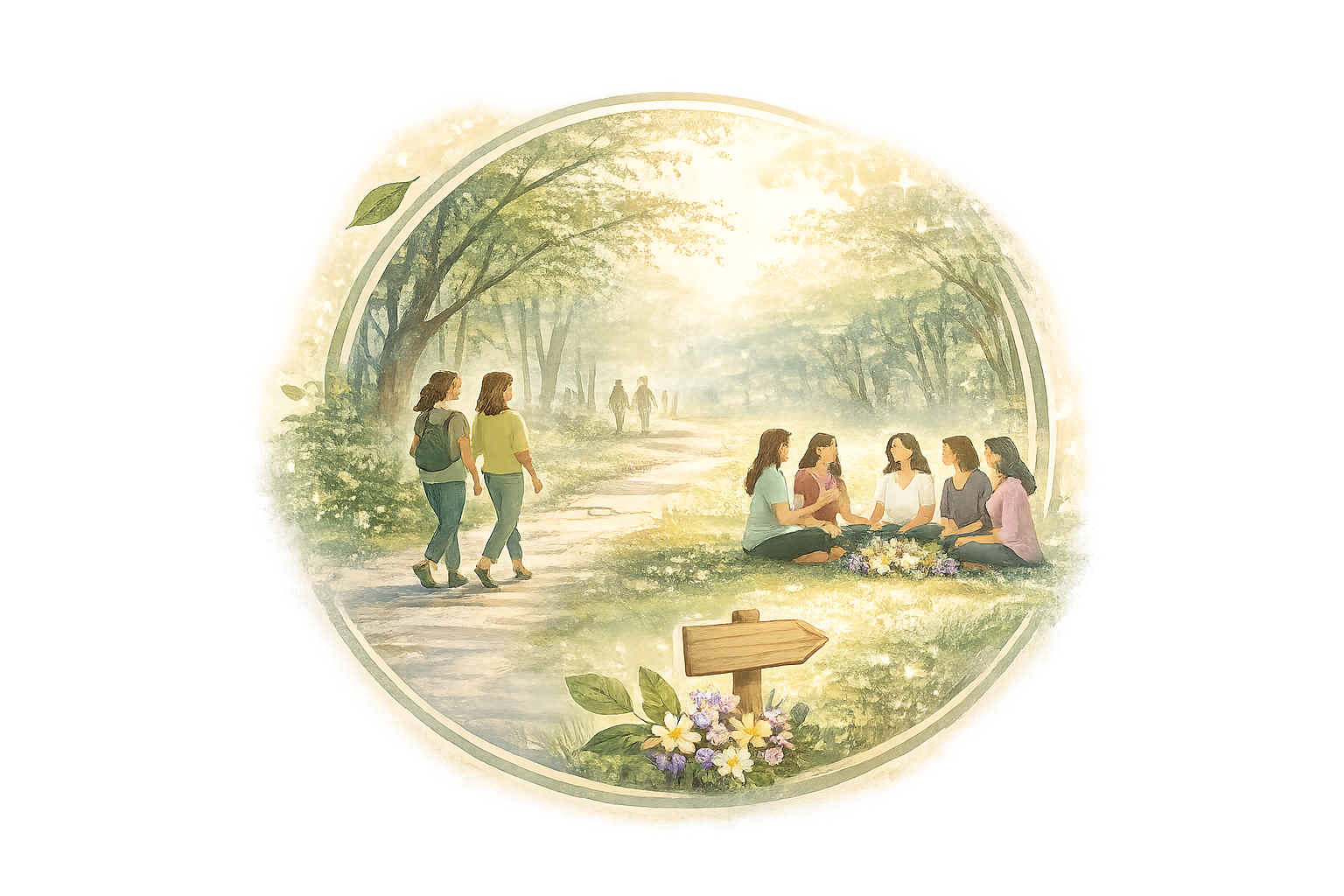 Walking, Talking, and Opening Up: This Week's WeCircle at Bear Creek Park
