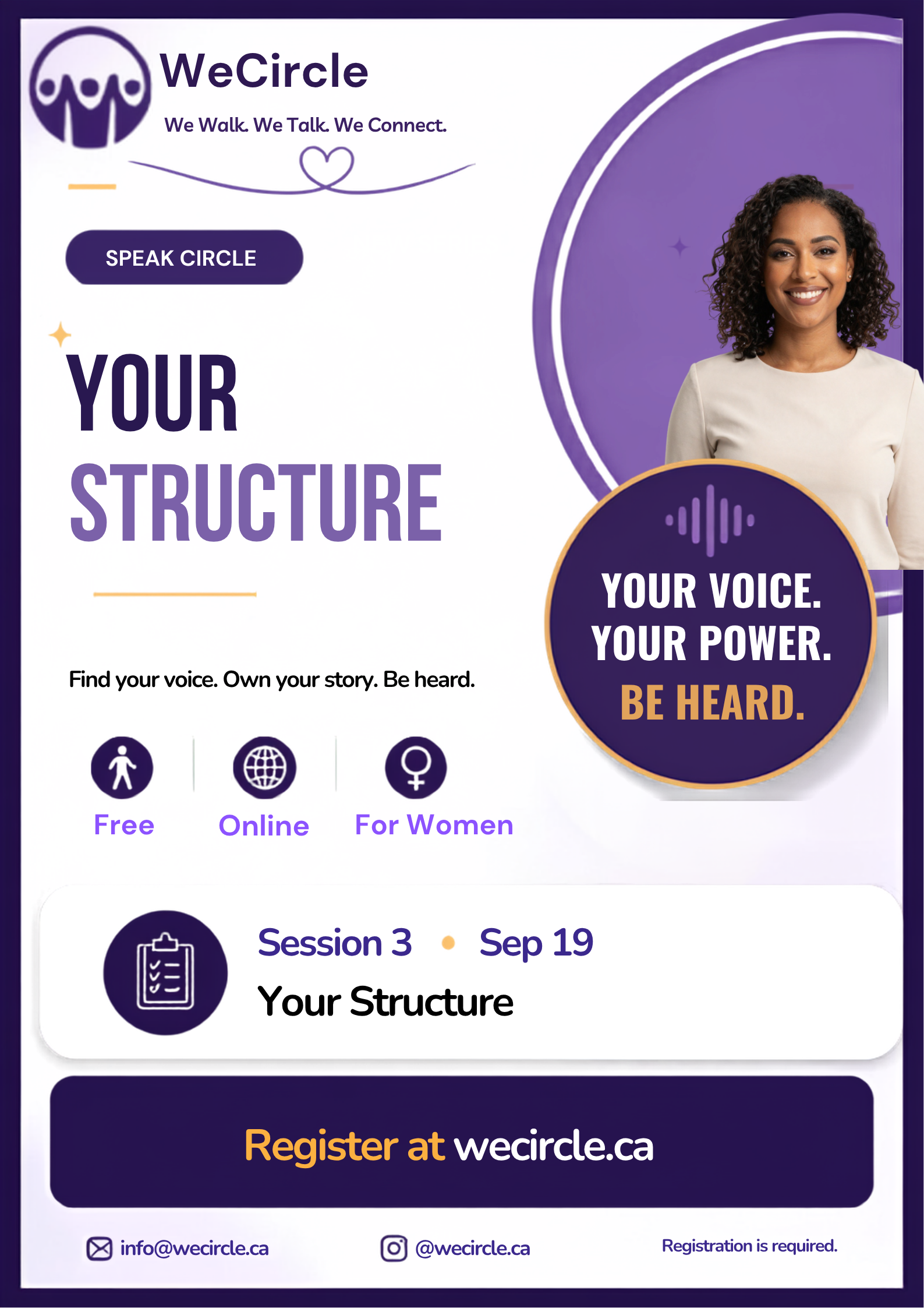 Speak Circle- Session 3 - Your Structure
